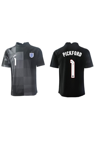 Englanti Jordan Pickford #1 Maalivahti Jalkapallovaatteet Kotipaita MM-kisat 2022 Lyhythihainen